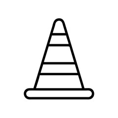 Construction Barrier Marking Off a Work Zone for Safety and Security