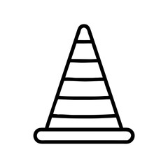 Construction Barrier Marking Off a Work Zone for Safety and Security