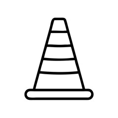 Construction Barrier Marking Off a Work Zone for Safety and Security