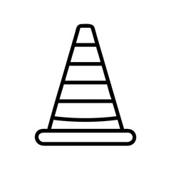 Construction Barrier Marking Off a Work Zone for Safety and Security