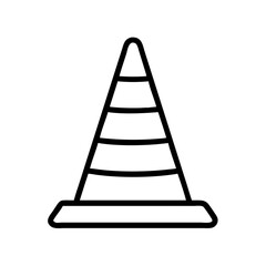 Construction Barrier Marking Off a Work Zone for Safety and Security