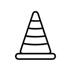 Construction Barrier Marking Off a Work Zone for Safety and Security