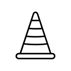 Construction Barrier Marking Off a Work Zone for Safety and Security