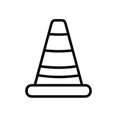 Construction Barrier Marking Off a Work Zone for Safety and Security