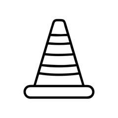 Construction Barrier Marking Off a Work Zone for Safety and Security