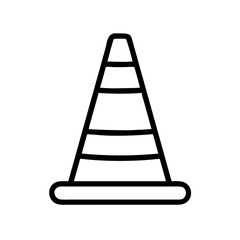 Construction Barrier Marking Off a Work Zone for Safety and Security