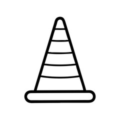 Construction Barrier Marking Off a Work Zone for Safety and Security