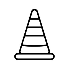 Construction Barrier Marking Off a Work Zone for Safety and Security