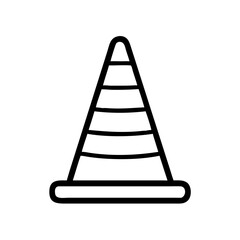 Construction Barrier Marking Off a Work Zone for Safety and Security