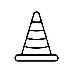 Construction Barrier Marking Off a Work Zone for Safety and Security