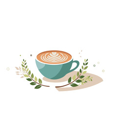 cup of coffee with beans