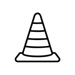 Construction Barrier Marking Off a Work Zone for Safety and Security