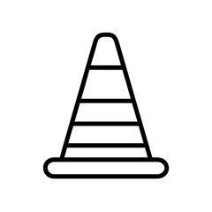 Construction Barrier Marking Off a Work Zone for Safety and Security