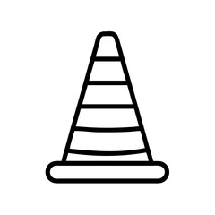 Construction Barrier Marking Off a Work Zone for Safety and Security