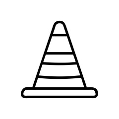 Construction Barrier Marking Off a Work Zone for Safety and Security