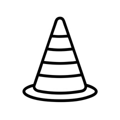 Construction Barrier Marking Off a Work Zone for Safety and Security