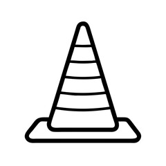 Construction Barrier Marking Off a Work Zone for Safety and Security