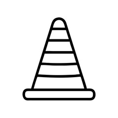 Construction Barrier Marking Off a Work Zone for Safety and Security