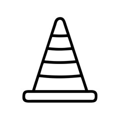 Construction Barrier Marking Off a Work Zone for Safety and Security