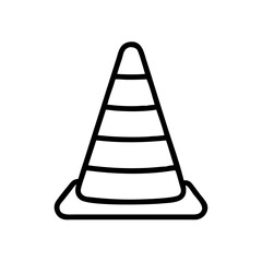 Construction Barrier Marking Off a Work Zone for Safety and Security