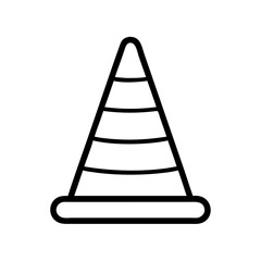 Construction Barrier Marking Off a Work Zone for Safety and Security