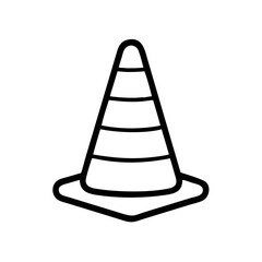 Construction Barrier Marking Off a Work Zone for Safety and Security