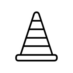 Construction Barrier Marking Off a Work Zone for Safety and Security