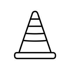 Construction Barrier Marking Off a Work Zone for Safety and Security