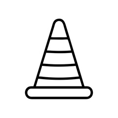 Construction Barrier Marking Off a Work Zone for Safety and Security