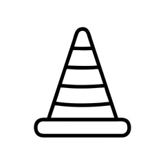 Construction Barrier Marking Off a Work Zone for Safety and Security