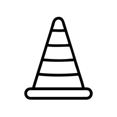 Construction Barrier Marking Off a Work Zone for Safety and Security