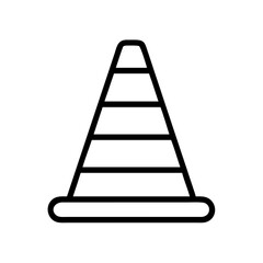 Construction Barrier Marking Off a Work Zone for Safety and Security