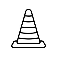 Construction Barrier Marking Off a Work Zone for Safety and Security