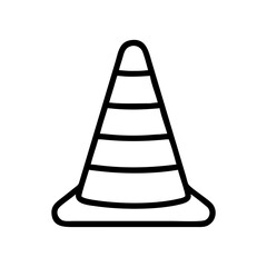 Construction Barrier Marking Off a Work Zone for Safety and Security