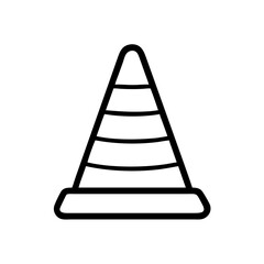 Construction Barrier Marking Off a Work Zone for Safety and Security