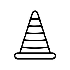 Construction Barrier Marking Off a Work Zone for Safety and Security