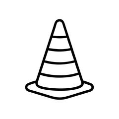 Construction Barrier Marking Off a Work Zone for Safety and Security