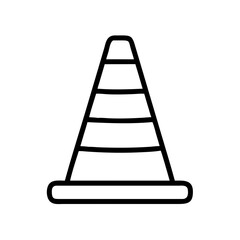 Construction Barrier Marking Off a Work Zone for Safety and Security