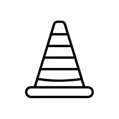 Construction Barrier Marking Off a Work Zone for Safety and Security