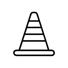 Construction Barrier Marking Off a Work Zone for Safety and Security