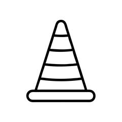 Construction Barrier Marking Off a Work Zone for Safety and Security