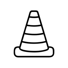 Construction Barrier Marking Off a Work Zone for Safety and Security