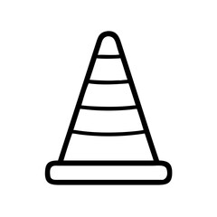 Construction Barrier Marking Off a Work Zone for Safety and Security