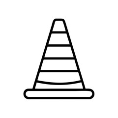 Construction Barrier Marking Off a Work Zone for Safety and Security