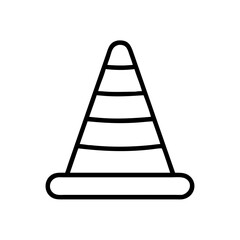 Construction Barrier Marking Off a Work Zone for Safety and Security