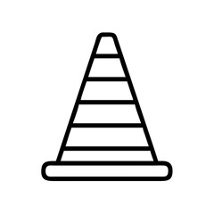 Construction Barrier Marking Off a Work Zone for Safety and Security