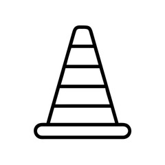 Construction Barrier Marking Off a Work Zone for Safety and Security