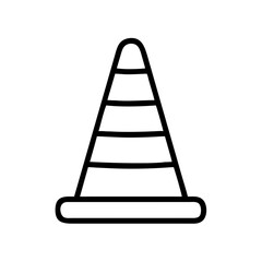 Construction Barrier Marking Off a Work Zone for Safety and Security