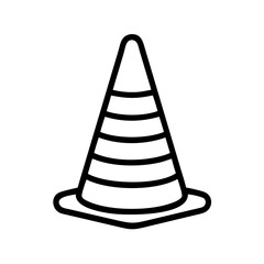 Construction Barrier Marking Off a Work Zone for Safety and Security