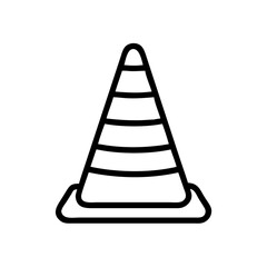 Construction Barrier Marking Off a Work Zone for Safety and Security